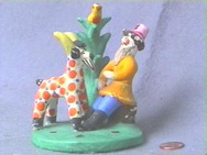 VIntage Russian Fairy Tale Folk Art Clay Figure