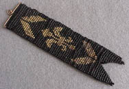 19th Century French Beaded Ribbon