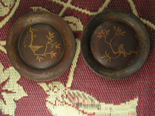 19th Century Chinese Wooden Wedding Bowls