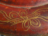 19th Century Chinese Wooden Wedding Bowl Auspicious Symbol