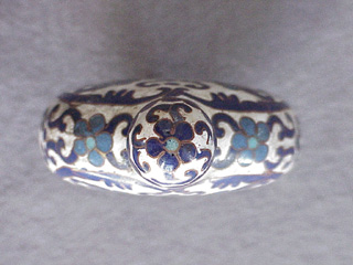 Ching Dynasty 18th C. Chinese Cloisonne Snuff Bottle