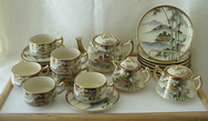 Mid 20th Century Japanese Satsuma Tea Set