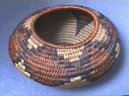 Early 20th C. Coiled Arts & Crafts Indian-Style Basket