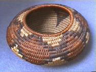 Coiled Arts & Crafts Indian-Style Basket