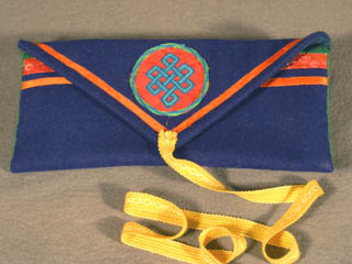 Mongolian-Tibetan Buddhist Prayer Book Pouch