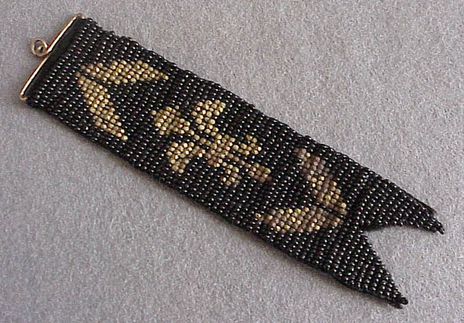 Late 19th Century French Beaded Ribbon