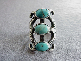 1940's Navajo Turquoise Silver Bracelet