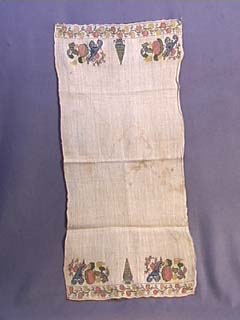 19th C. Ottoman Embroidered Turkish towel