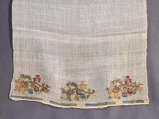 19th C. Ottoman Embroidered Turkish towel