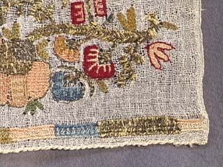 19th C. Ottoman Embroidered Turkish towel