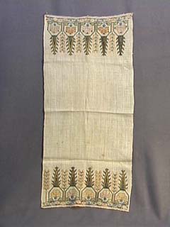 19th C. Embroidered Turkish Towel