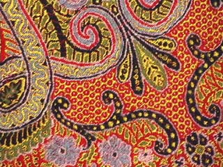 Early 20th Century Wool Paisley Scarf 