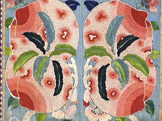 19th C. Chinese Silk Embroidered Robe Fragment