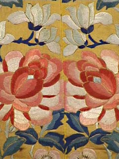 19th C. Chinese Silk Embroidered Robe Fragment